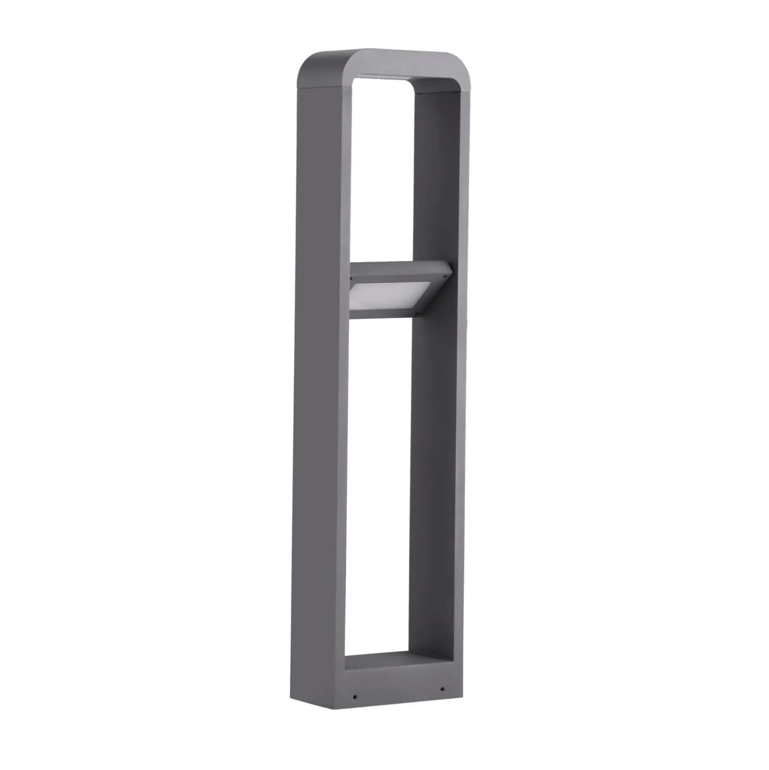 Lindby LED-polkujen valaisin Darko, 100cm, harmaa, metalli, IP54