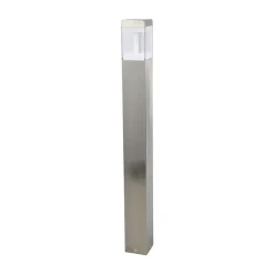 Lindby LED-pylväsvalaisin Baily, korkeus 80 cm, ruostumaton teräs, IP44