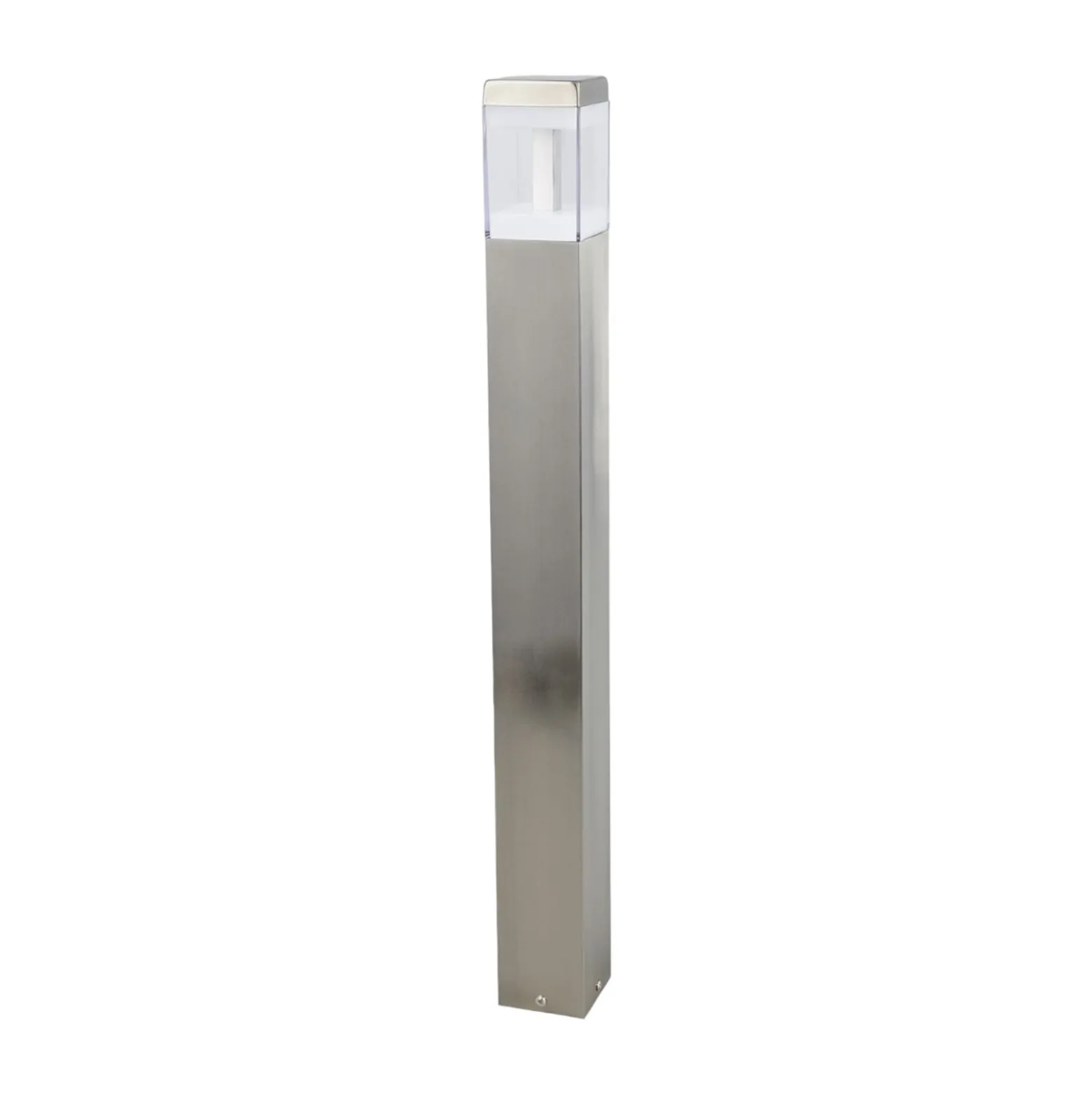 Lindby LED-pylväsvalaisin Baily, korkeus 80 cm, ruostumaton teräs, IP44