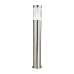 Lindby LED-pylväsvalaisin Fabrizio, korkeus 56 cm, ruostumaton teräs