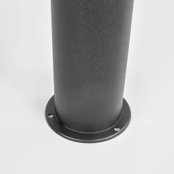 Lindby LED-pylväsvalaisin Lanea, 60 cm, musta, anturi, IP44