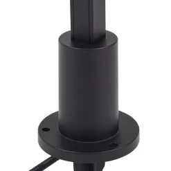 Lindby LED-pylväsvalaisin Neano, 80 cm, musta, metalli, IP65