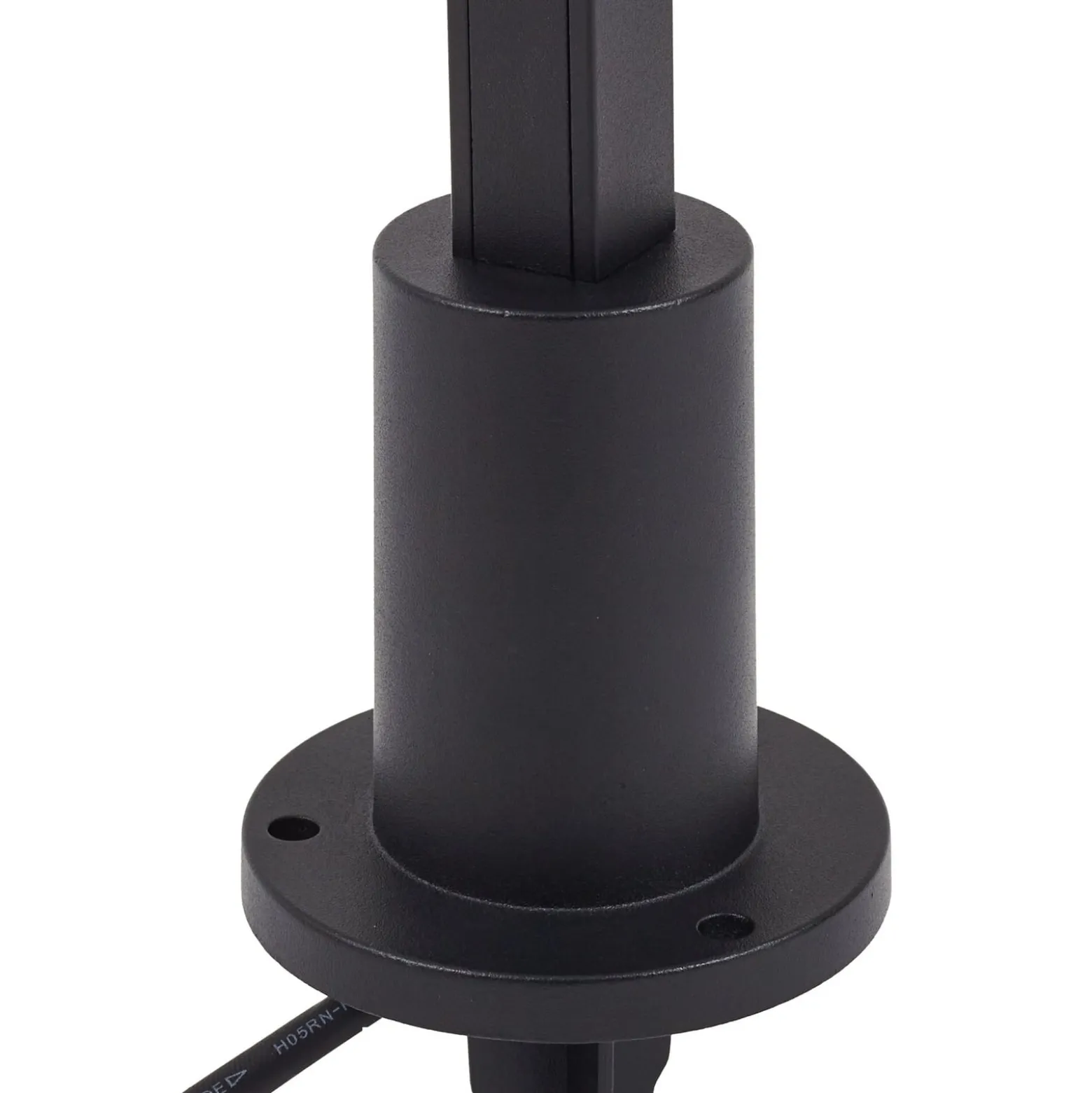 Lindby LED-pylväsvalaisin Neano, 80 cm, musta, metalli, IP65