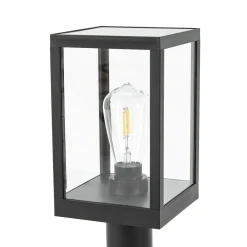 Lindby LED-pylväsvalaisin Relto, anturi, maakiila, 50 cm