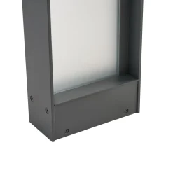 Lindby LED-pylväsvalaisin Selqa, talon numero, antrasiitti, IP65