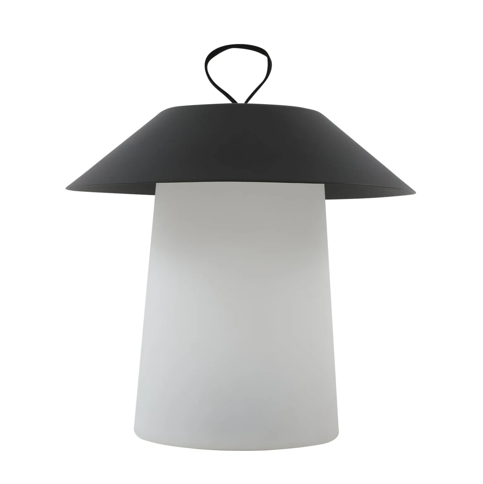 Lindby LED-pöytävalaisin Kalina, musta/valkoinen, IP44