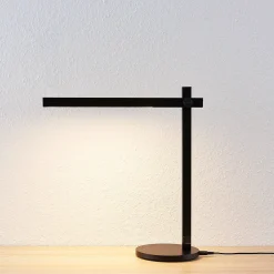 Lindby LED pöytävalaisin Loretta, 43 cm, musta, CCT