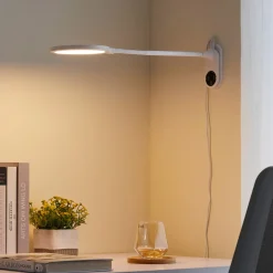 Lindby LED-pöytävalaisin Valtaria, valkoinen, CCT, himmennettävä