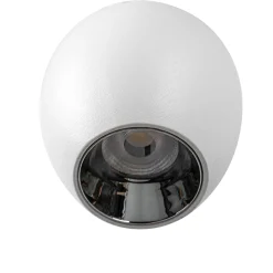 Lindby LED-riippuvalaisin Lumaro, valkoinen, Ø 6,2 cm, 48V, himmennettävä