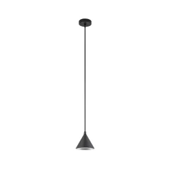 Lindby LED-riippuvalaisin Soran, halkaisija 15 cm, musta, IP44