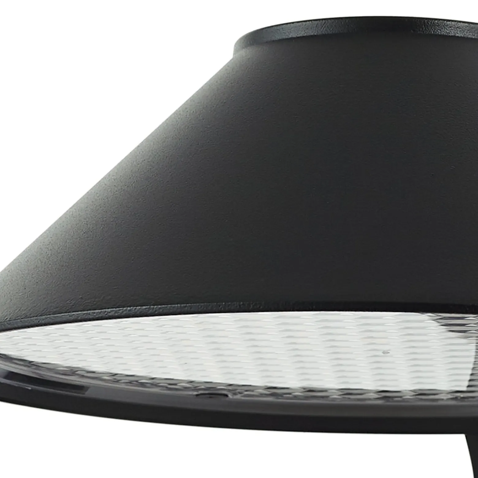Lindby LED-seinälamppu Capelo, musta, metalli, anturi, Ø20cm