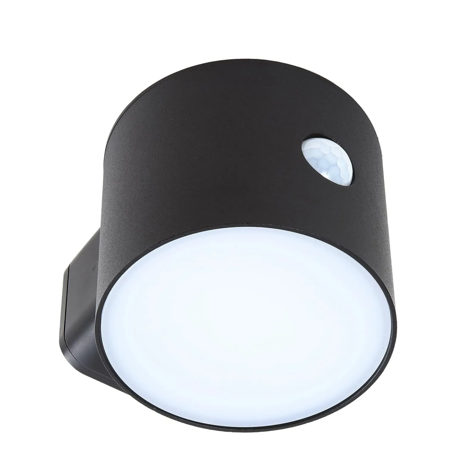 Lindby LED-seinävalaisin Amren, musta, ABS, anturi