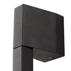 Lindby LED-seinävalaisin Neano, 120 cm, musta, metalli, IP54