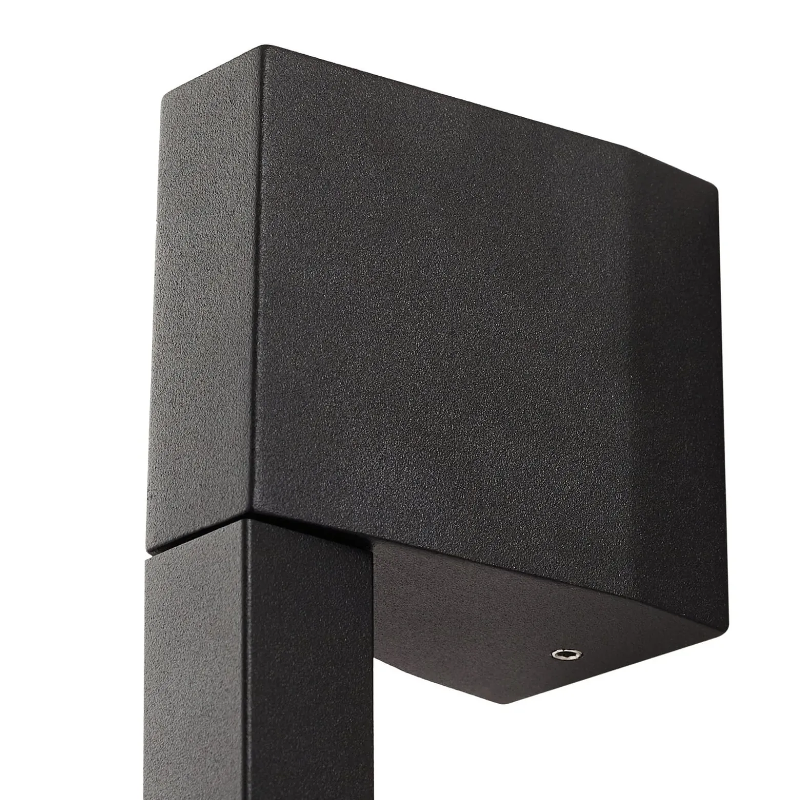Lindby LED-seinävalaisin Neano, 120 cm, musta, metalli, IP54