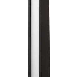 Lindby LED-seinävalaisin Neano, 120 cm, musta, metalli, IP54