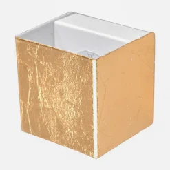 Lindby LED-seinävalaisin Quentin, 9 cm leveä, kullanvärinen, metallia
