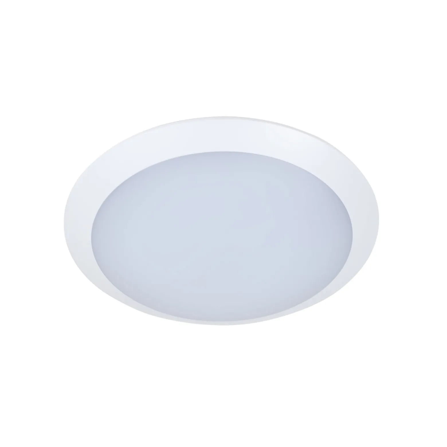 Lindby LED-ulkokattolamppu Naira, valkoinen, anturi, 30 cm, IP65