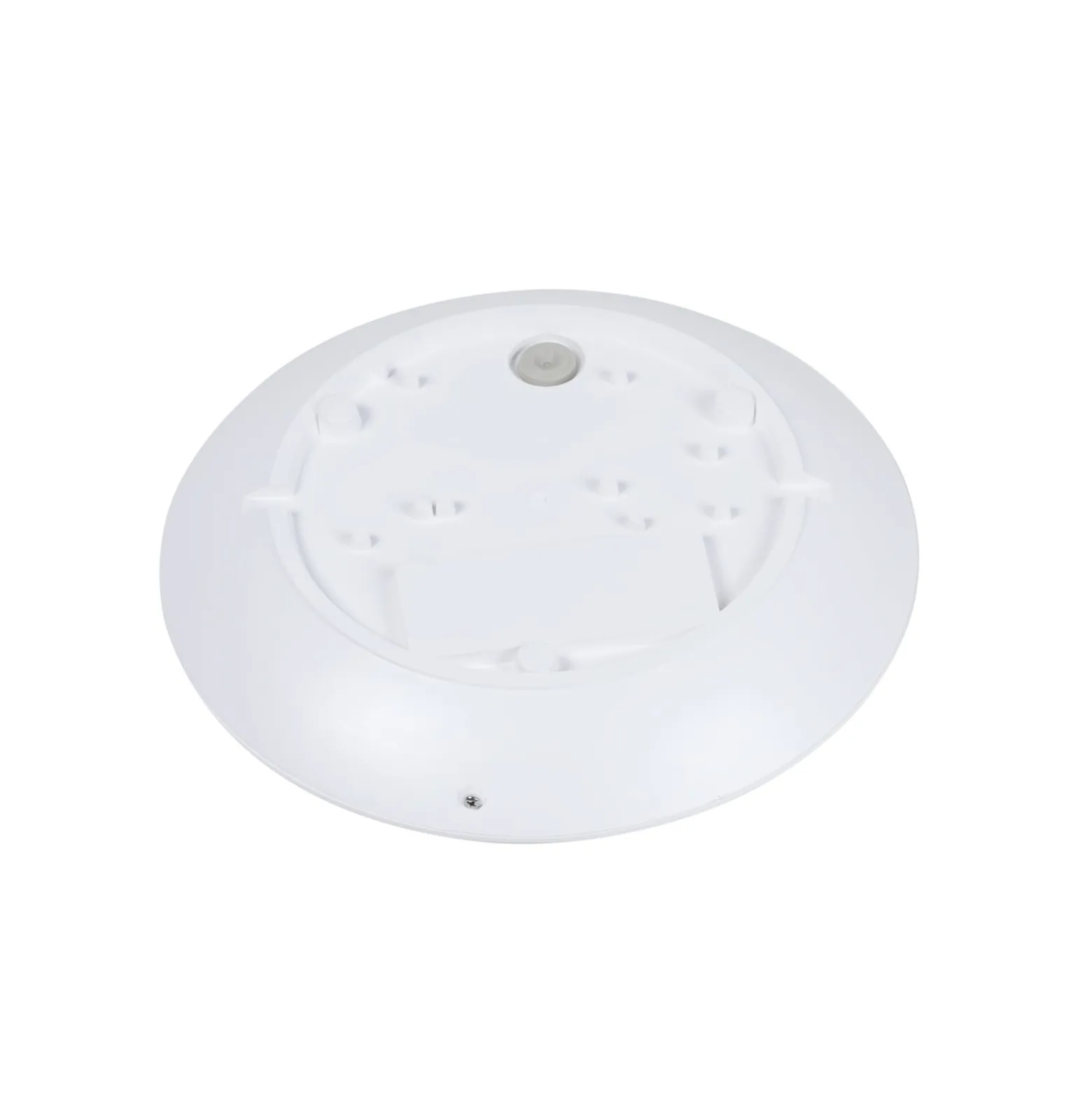 Lindby LED-ulkokattolamppu Naira, valkoinen, anturi, 30 cm, IP65