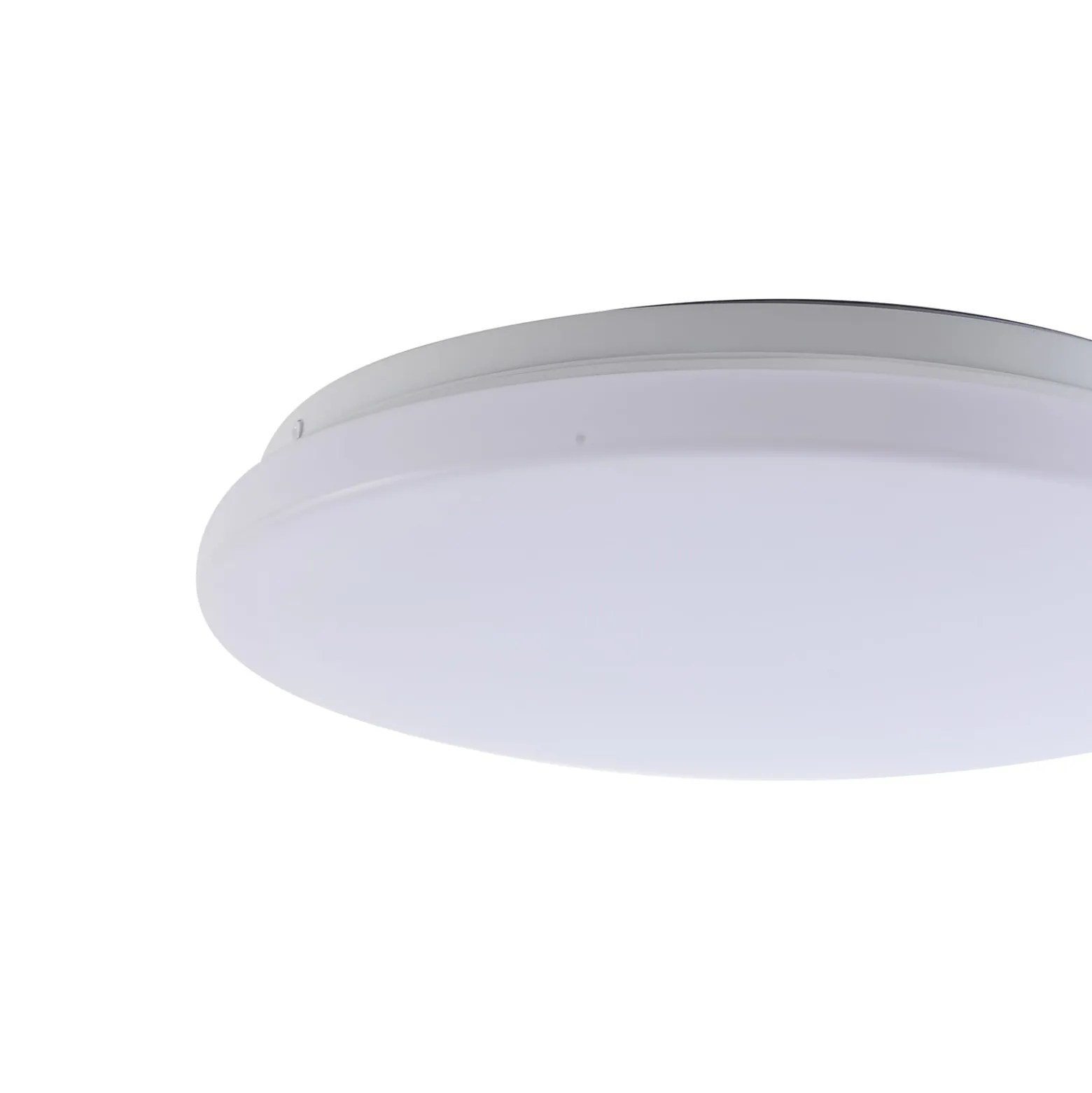 Lindby LED-ulkokattovalaisin Kirkola, 4000 K, halkaisija 34 cm, valkoinen