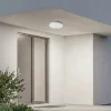 Lindby LED-ulkokattovalaisin Kirkola, 4000 K, halkaisija 26 cm, valkoinen
