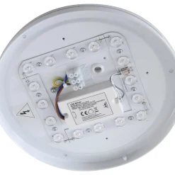 Lindby LED-ulkokattovalaisin Kirkola, 3000 K, halkaisija 26 cm, valkoinen