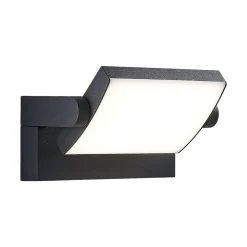 Lindby LED-ulkoseinälamppu Sherin, antrasiitti, kääntyvä