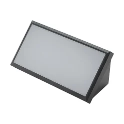 Lindby LED-ulkoseinävalaisin Abby, harmaa, muovia, IP65