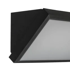 Lindby LED-ulkoseinävalaisin Abby, harmaa, muovia, IP65