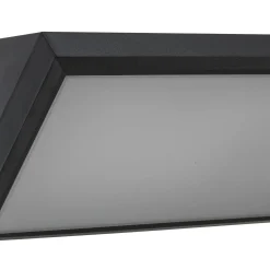 Lindby LED-ulkoseinävalaisin Abby, harmaa, muovia, IP65