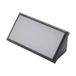 Lindby LED-ulkoseinävalaisin Abby, harmaa, muovia, IP65