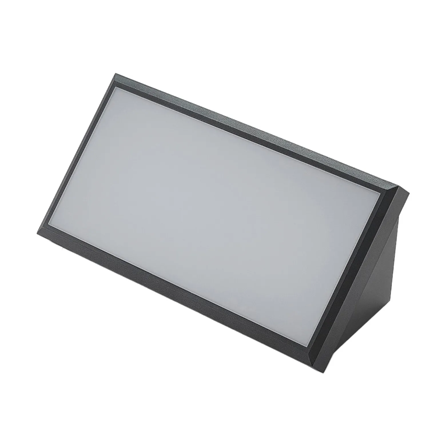 Lindby LED-ulkoseinävalaisin Abby, harmaa, muovia, IP65
