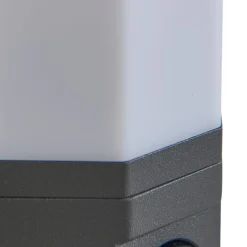 Lindby LED-ulkoseinävalaisin Alaric, alumiini, antrasiitti, anturi