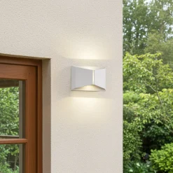Lindby LED-ulkoseinävalaisin Anlira, valkoinen, Up & down, IP65