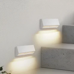 Lindby LED-ulkoseinävalaisin Appeso, leveys 22 cm, 2 kpl:n sarja