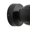 Lindby LED-ulkoseinävalaisin Focra, musta, 2-lamppuinen, CCT, IP54