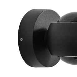 Lindby LED-ulkoseinävalaisin Focra, musta, 2-lamppuinen, CCT, IP54