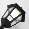 Lindby LED-ulkoseinävalaisin Iavo, sensori, musta, lyhty