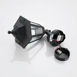 Lindby LED-ulkoseinävalaisin Iavo, sensori, musta, lyhty
