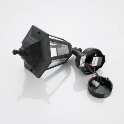 Lindby LED-ulkoseinävalaisin Iavo, sensori, musta, lyhty
