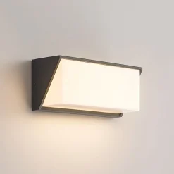 Lindby LED-ulkoseinävalaisin Malim, 25 cm, antrasiitti, IP65