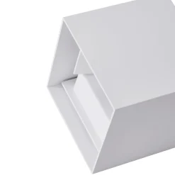 Lindby LED-ulkoseinävalaisin Nivar, kulmikas, valkoinen, 10 cm, IP54