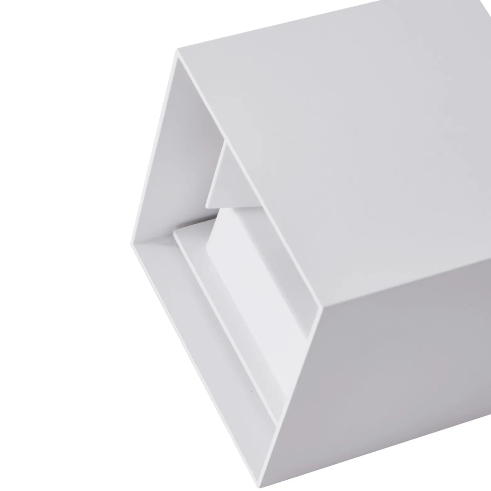 Lindby LED-ulkoseinävalaisin Nivar, kulmikas, valkoinen, 10 cm, IP54