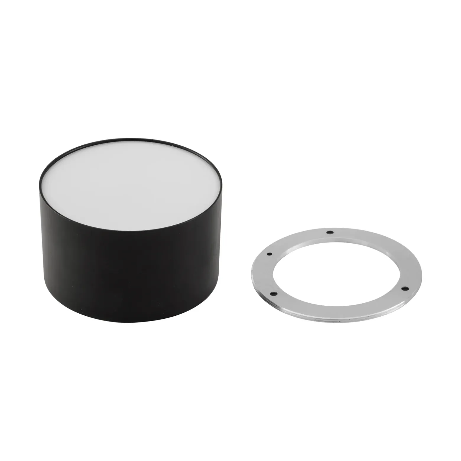 Lindby LED-valonheitin Nivoria, 11 x 7 cm, musta, metallia