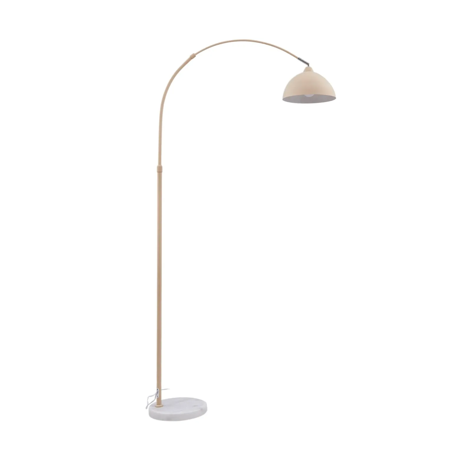 Lindby maavalaisin Tonka, beige, metalli/marmori, 185 cm, E27