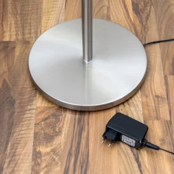 Lindby Malea LED-lattiavalo, nikkelivärinen, himmennettävä, 180 cm