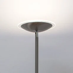 Lindby Malea LED-lattiavalo, nikkelivärinen, himmennettävä, 180 cm