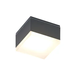 Lindby Mathea -LED-ulkokattolamppu, kulmikas