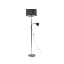 Lindby Melanie lattiavalaisin, harmaa, kangas, Ø 36 cm, 2-valo.