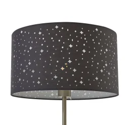 Lindby Melanie lattiavalaisin, harmaa, kangas, Ø 36 cm, 2-valo.
