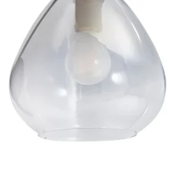 Lindby Pendura seinävalaisin, Ø 15 cm, musta, lasi